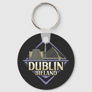 Custom Name Dublin Ireland Key Ring