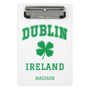 Custom Name Dublin Ireland Mini Clipboard