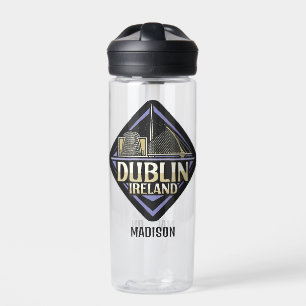 Custom Name Dublin Ireland Water Bottle