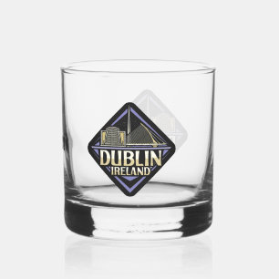 Custom Name Dublin Ireland Whiskey Glass