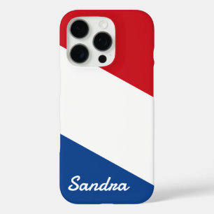 Custom Name Dutch Flag iPhone 16 Pro Case