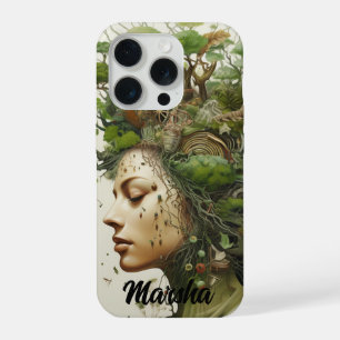 Custom name Earth Day Woman Design  iPhone 15 Pro Case