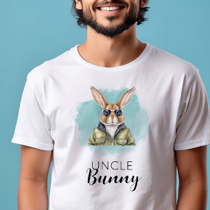 Custom Name Easter Matching Family Uncle Bunny T-Shirt