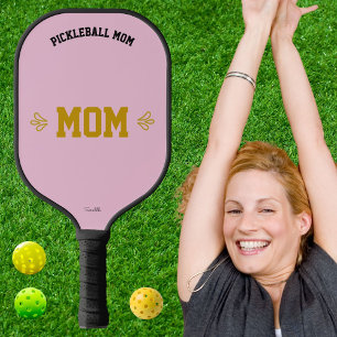 Custom Name Elegant Sports Pink Design Pickleball Paddle