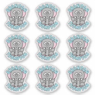 Custom Name Elephant Zoo Animal
