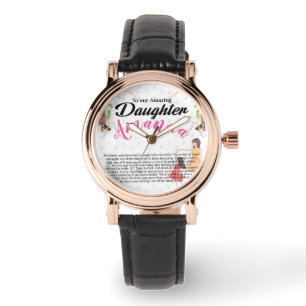 Custom Name Encouraging Message for Daughter Watch