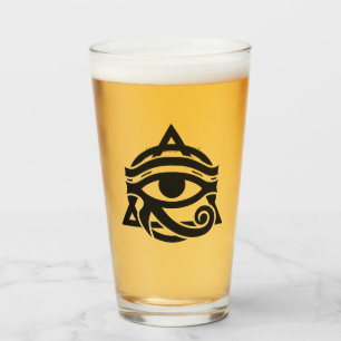 Custom Name Eye of Horus Glass