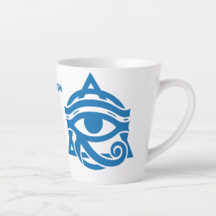 Custom Name Eye of Horus Latte Mug
