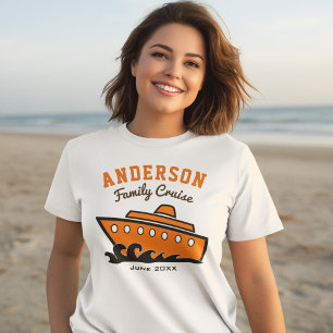 Custom Name Family Cruise Vacation T-Shirt