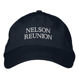 Custom Name Family Reunion Monogrammed Embroidered Hat