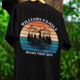 custom name family vacation mountain Road Trip T-Shirt