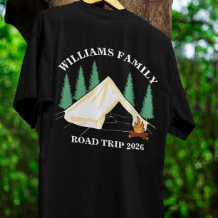 custom name family vacation mountain Road Trip T-Shirt