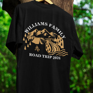 custom name family vacation mountain Road Trip T-Shirt