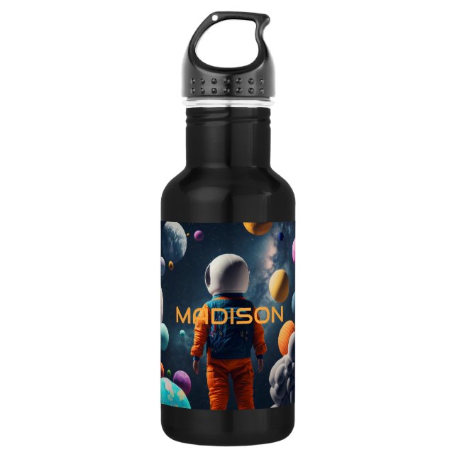 Custom Name Fantasy Space Kid 532 Ml Water Bottle (Front)