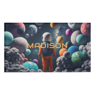Custom Name Fantasy Space Kid Name Tag