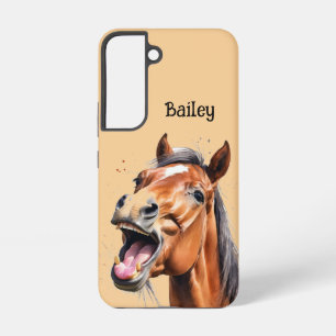 Custom Name Farm Animal Horses Horse Samsung Galaxy Case