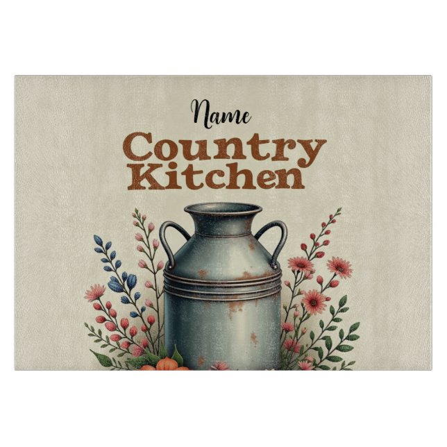 Custom Name Farmhouse Prep Board (Front)