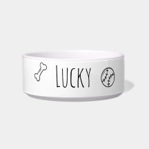 Custom Name Feeding&Water Dog