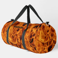Custom Name Fire Flames