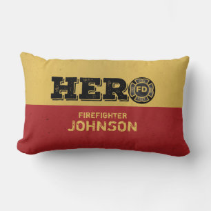 Custom Name, Firefighter Hero Lumbar Cushion