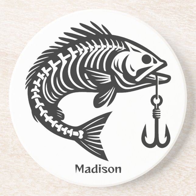 Custom Name Fish Coaster (Front)