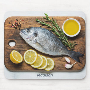 Custom Name Fish Dorado Mouse Pad