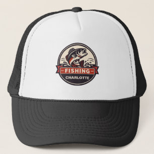 Custom Name Fishing Trucker Hat