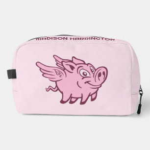 Custom Name Flying Pigs Dopp Kit
