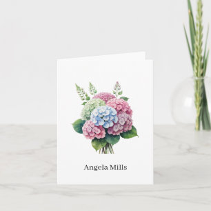 Custom Name Folded Note Card
