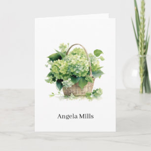 Custom Name Folded Note Card