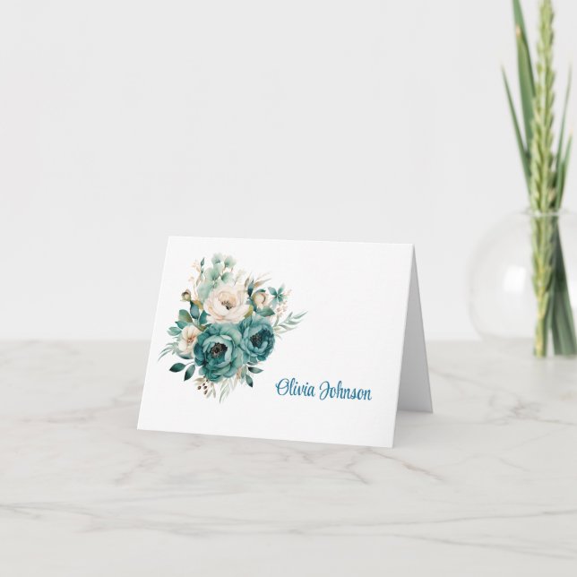Custom Name Folded Note Cards (Front)