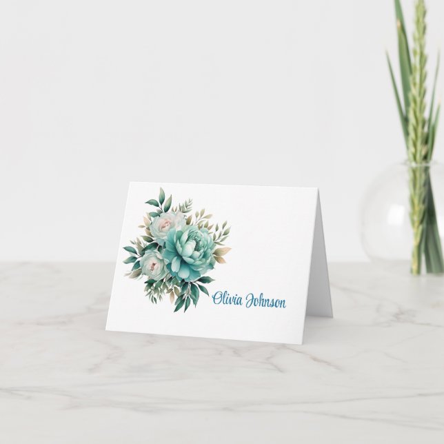 Custom Name Folded Note Cards (Front)