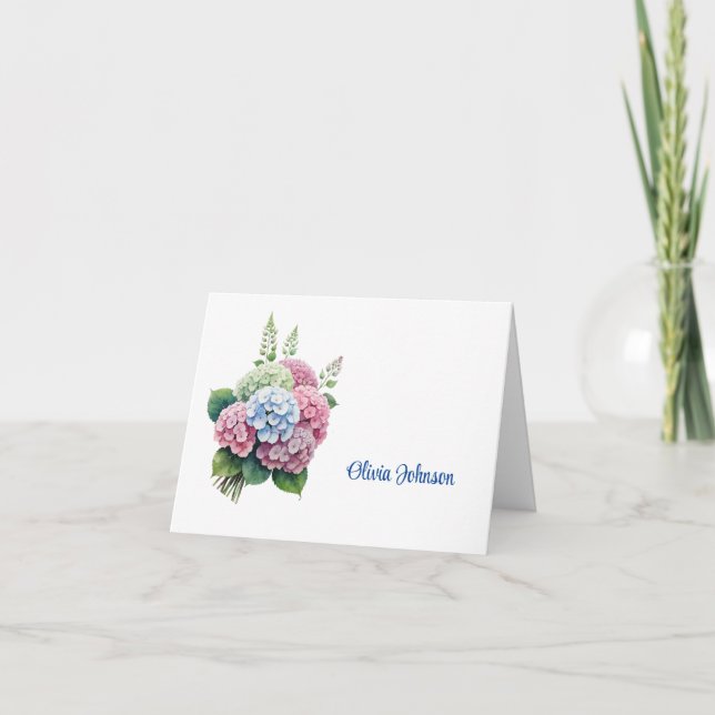 Custom Name Folded Note Cards (Front)