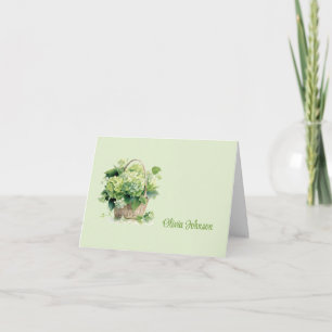 Custom Name Folded Note Cards