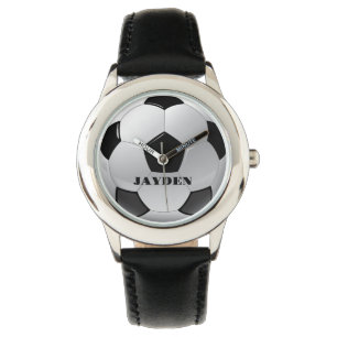 Custom Name Football Personalised Boys Watch