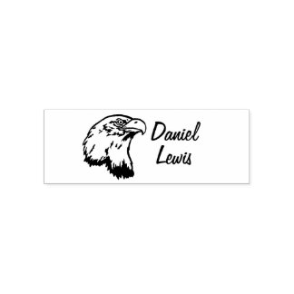 Custom Name for clothing with Eagle photo Self-inking Stamp