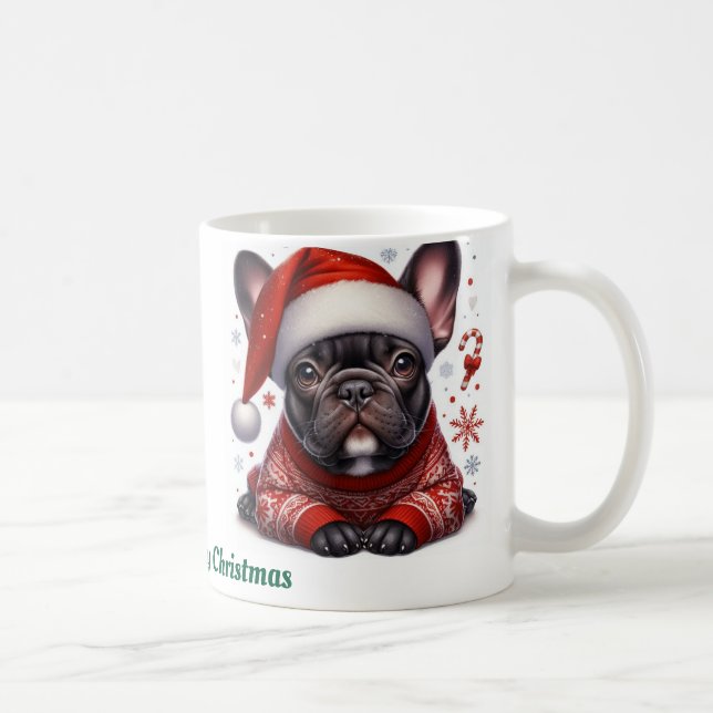  Custom name, French bulldog  Coffee Mug (Right)