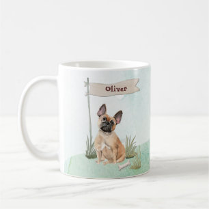 Custom Name French Bulldog Pet Dog Coffee Mug