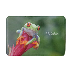 Custom Name Frog Bath Mat