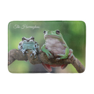 Custom Name Frog Bath Mat