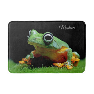 Custom Name Frog Bath Mat
