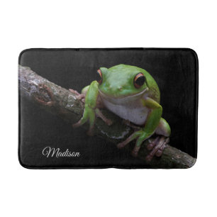 Custom Name Frog Bath Mat