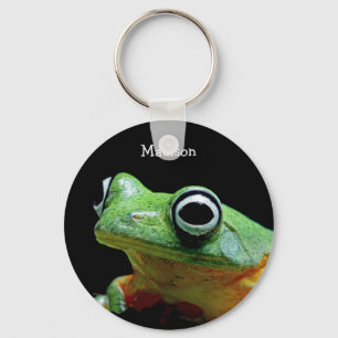 Custom name Frog Keychain