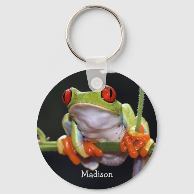 Custom name Frog Keychain (Front)
