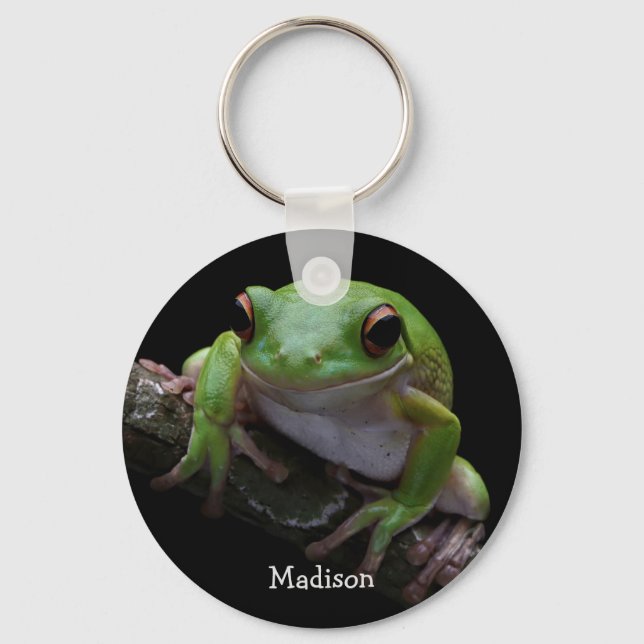 Custom name Frog Keychain (Front)