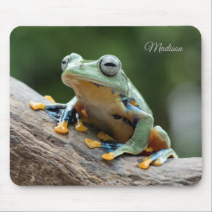 Custom Name Frog Mouse Pad