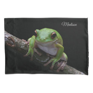 Custom Name Frog Pillow Case