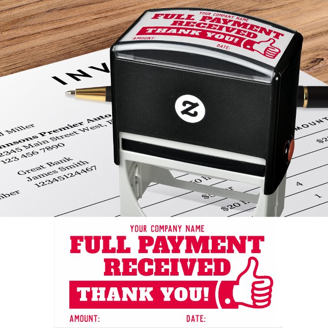 Custom Name Full Payment THUMBS UP Self-inking Stamp (Creator Uploaded)