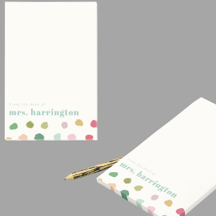Custom Name Fun Gift for Teachers Stationery Post-it Notes