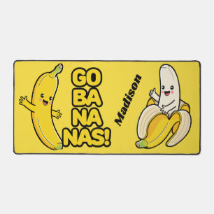 Custom Name Funny Bananas Desk Mat